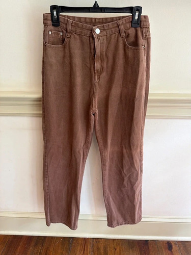 Women brown denim jeans - women's,