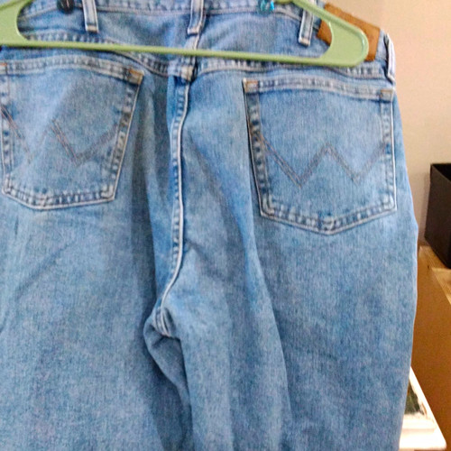 Men blue light wash denim - blue,
