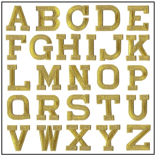 Iron letter patches - iron, on