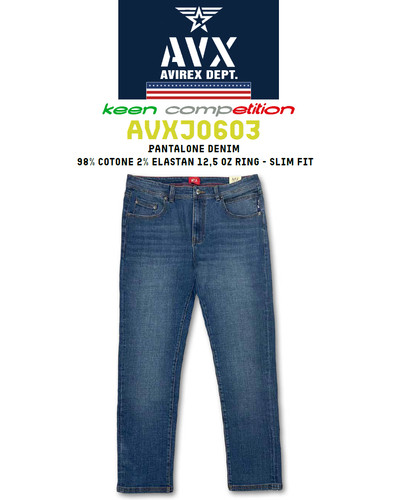 Avirex jeans uomo - denim, blu